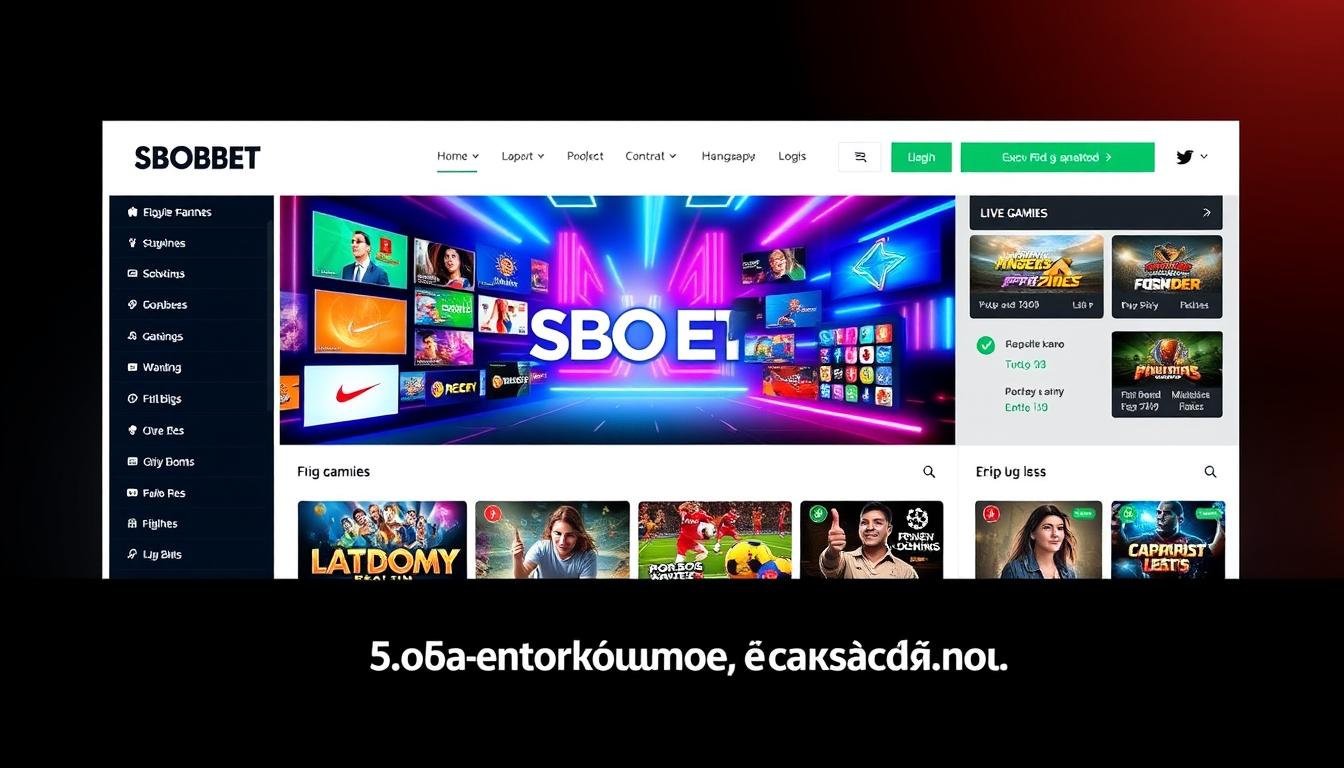 Situs SBOBET Terkini: Tampilan Modern dan Intuitif